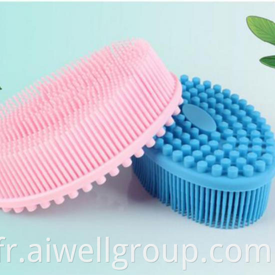 Baby Shower Brush Silicone Massage Wash